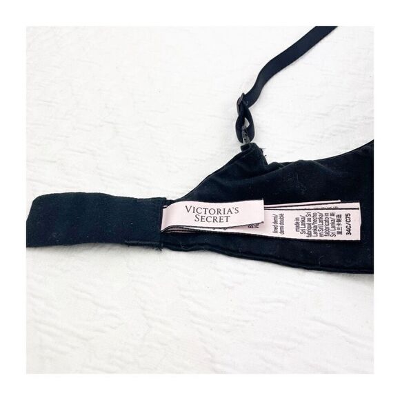 BUY 1 GET 1 FREE Victorias Secret 34c body by Victoria lined demi black soft nic - Picture 11 of 11